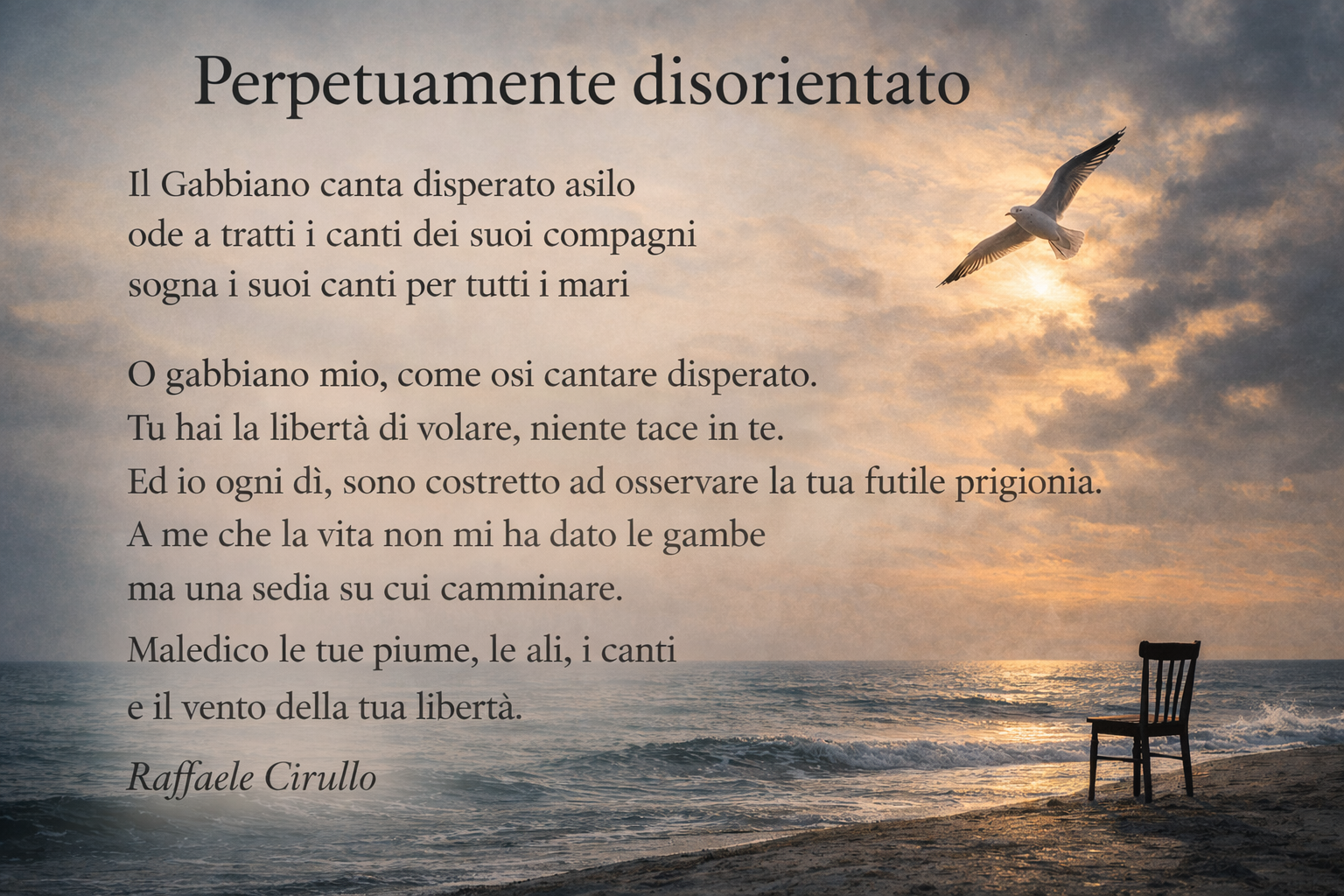 Poesia Perpetuamente disorientato di Raffaele Cirullo